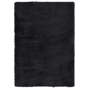 vidaXL Teppich Shaggy Hochflor NAVARRA Schwarz 120x170 cm Polyester