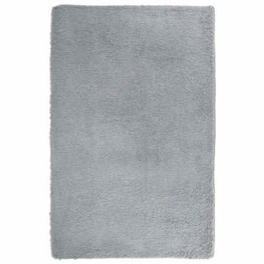 vidaXL Teppich Shaggy Hochflor NAVARRA Hellgrau 130x200 cm Polyester