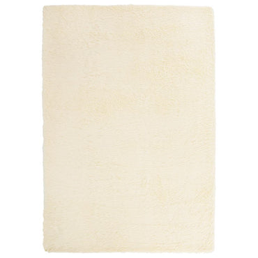 vidaXL Teppich Shaggy Hochflor NAVARRA Creme 160x230 cm Polyester