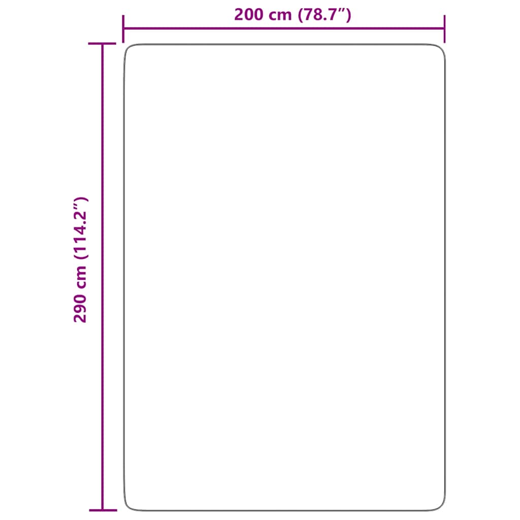 vidaXL Tapis shaggy à poils longs NAVARRA vieux rose 200x290 cm polyester