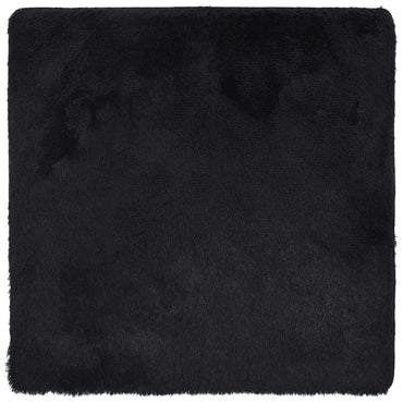 vidaXL Teppich Shaggy Hochflor NAVARRA Schwarz 120x120 cm Polyester