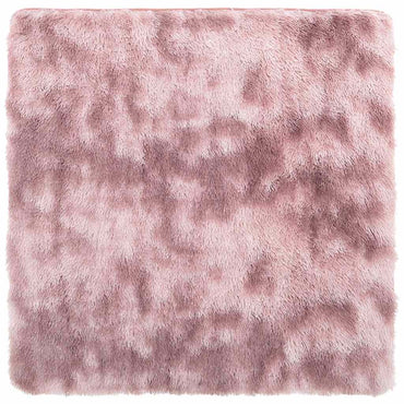 vidaXL Teppich Shaggy Hochflor NAVARRA Altrosa 120x120 cm Polyester