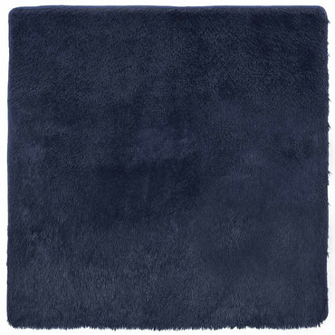 vidaXL Teppich Shaggy Hochflor NAVARRA Marineblau 120x120 cm Polyester