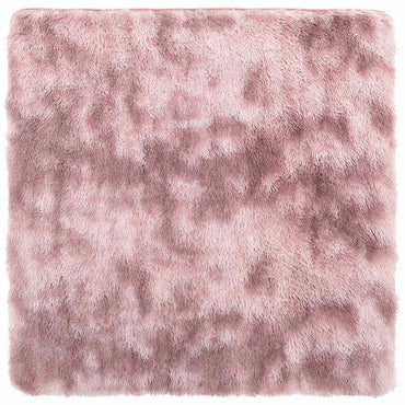 vidaXL Teppich Shaggy Hochflor NAVARRA Altrosa 200x200 cm Polyester