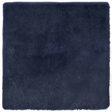 vidaXL Teppich Shaggy Hochflor NAVARRA Marineblau 200x200 cm Polyester