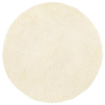 vidaXL Teppich Shaggy Hochflor NAVARRA Creme 100x100 cm Polyester