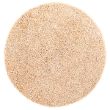 vidaXL Teppich Shaggy Hochflor NAVARRA Beige 120x120 cm Polyester