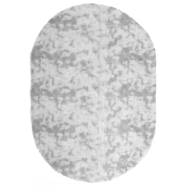 vidaXL Teppich Shaggy Hochflor NAVARRA Silbergrau 300x200 cm Polyester