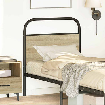 vidaXL Ersatz-Kopfteil Sonoma-Eiche 80 cm Stahl und Holzwerkstoff