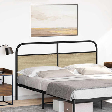 vidaXL Ersatz-Kopfteil Sonoma-Eiche 150 cm Stahl und Holzwerkstoff