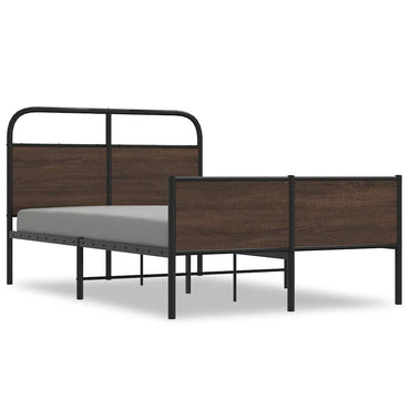 vidaXL Cadre de lit sans matelas 120x200 cm Aspect chêne marron