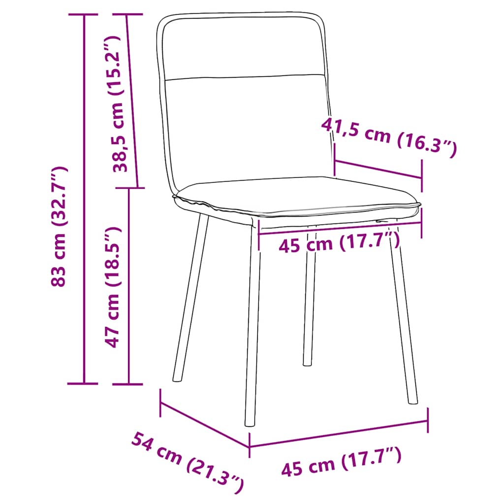 vidaXL Chaises de salle à manger 4 pcs Velours Gris clair