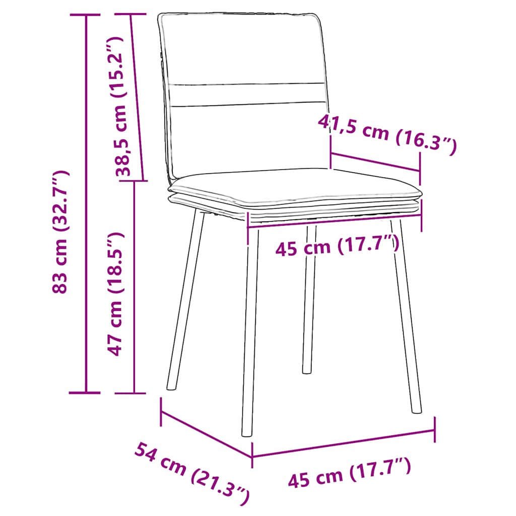 vidaXL Esszimmerstühle 4 Stk. Gelb Samt
