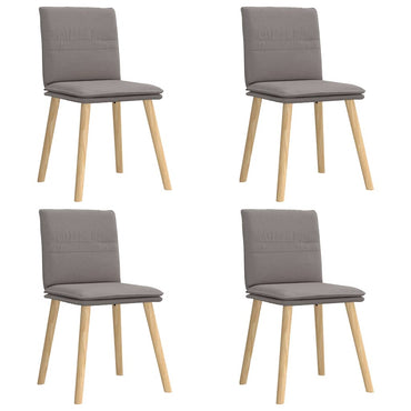 vidaXL Chaises de salle à manger 4 pcs Taupe Tissu