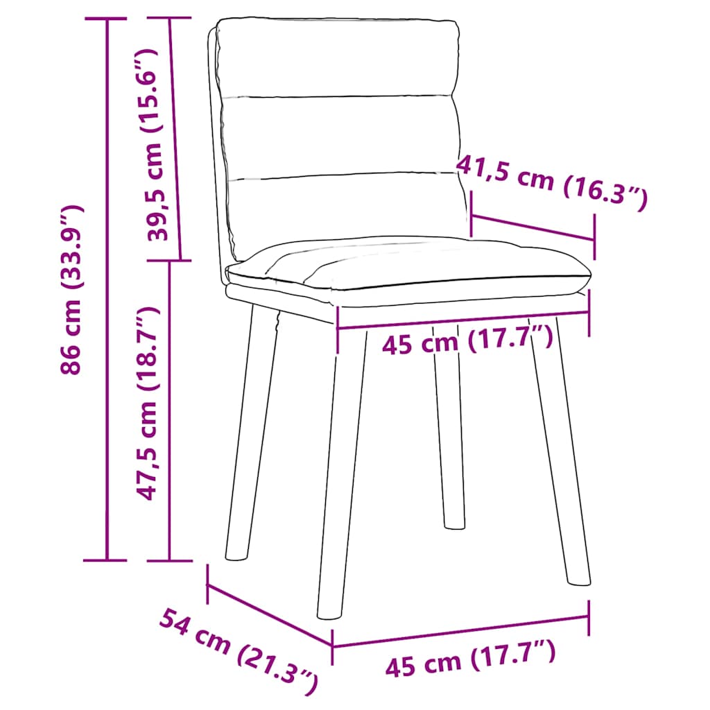 Esszimmerstühle 4 Stk. Dunkelgrau Stoff