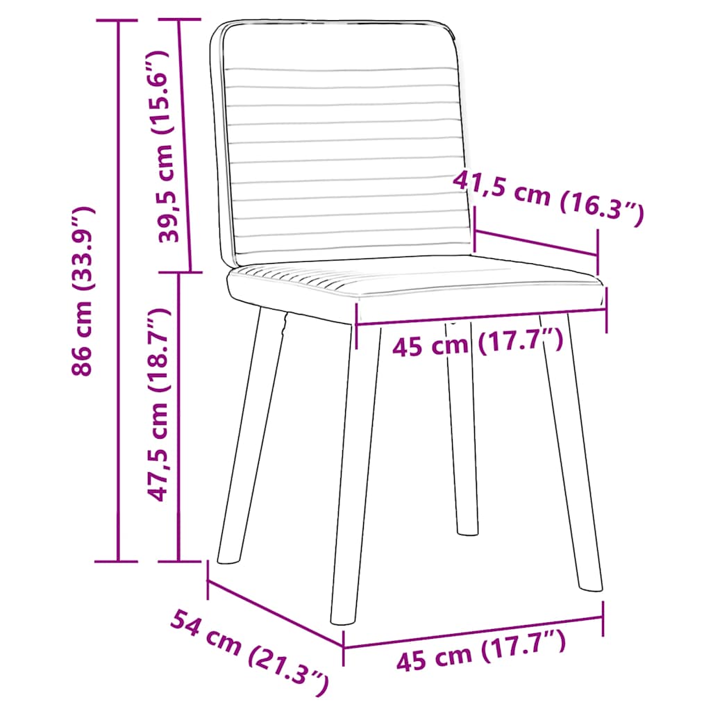 vidaXL Esszimmerstühle 6 Stk. Leinenbezug