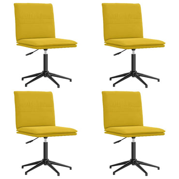 vidaXL Esszimmerstühle 4 Stk. Gelb Samt