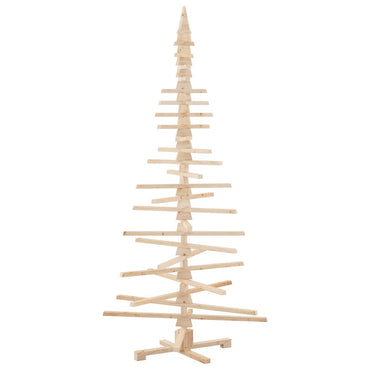 vidaXL Weihnachtsbaum Holz zum Schmücken 210 cm Massivholz Kiefer