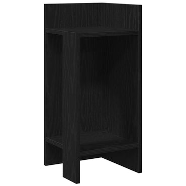 vidaXL Beistelltisch mit Ablage Schwarz 25,5x27x60 cm