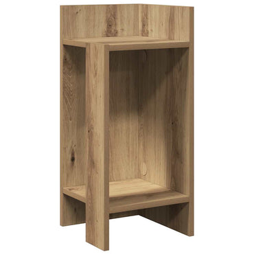 vidaXL Table d'appoint avec rangement Chêne artisan 25,5x27x60 cm