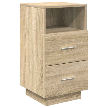 vidaXL Table de chevet à 2 tiroirs Chêne Sonoma 36x36x68 cm
