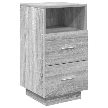 vidaXL Tables de chevet 2 pcs. avec 2 tiroirs Gris Sonoma 36x36x68 cm