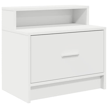 vidaXL Nachttisch mit Schublade Weiß 51x31x47 cm