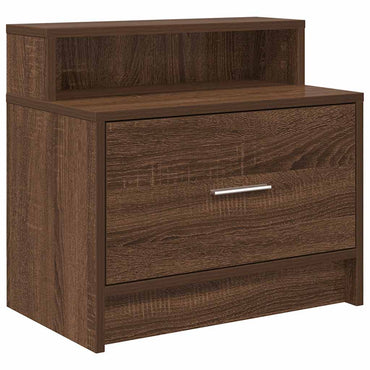 vidaXL Nachttisch mit Schublade Braun Eichen-Optik 51x31x47 cm