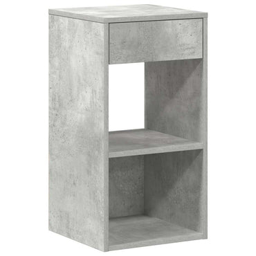 vidaXL Nachttisch mit Schublade Betongrau 35x34x66,5 cm