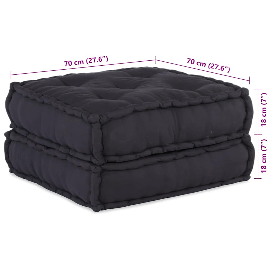 vidaXL Élément de canapé modulaire anthracite 70x70x36 cm tissu