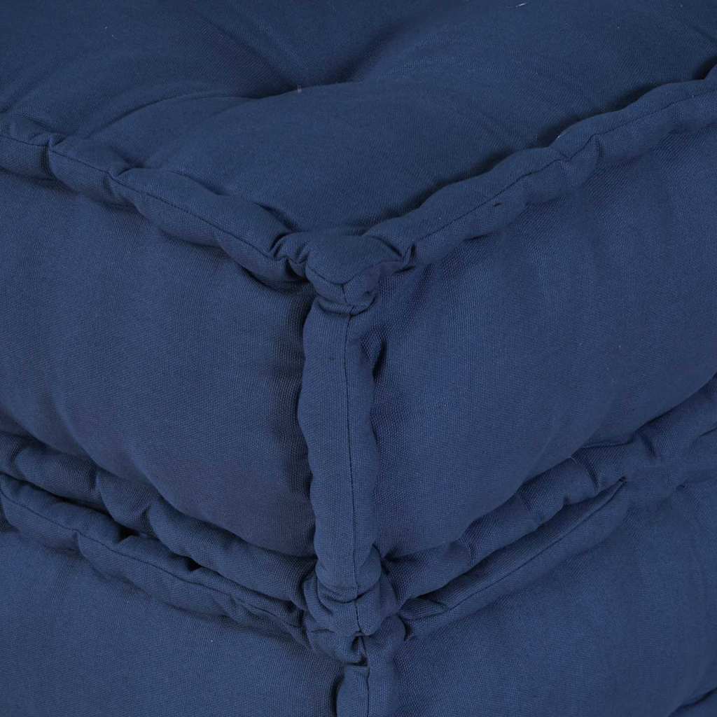 vidaXL Modulares Ecksofa Indigo 70 x 70 x 56 cm Stoff