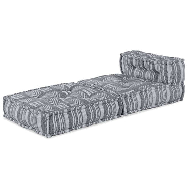 vidaXL Canapé modulable gris imprimé 70 x 70 x 56 cm Tissu
