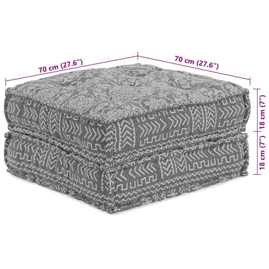 vidaXL Canapé modulaire gris clair 70 x 70 x 36 cm Tissu