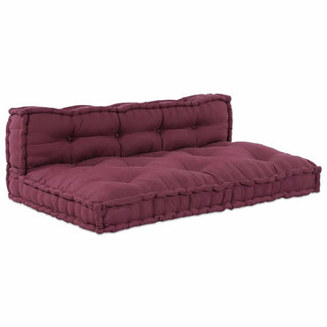 vidaXL Coussins de canapé 2 pcs Marron Châtaigne Tissu