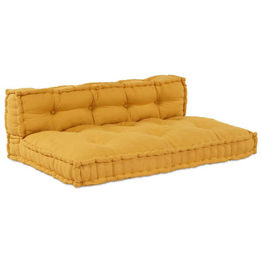 vidaXL Pallet Sofa Kissen Gelb Stoff