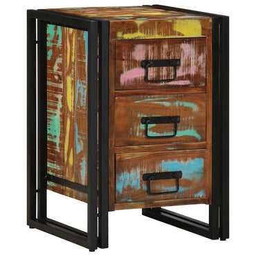 vidaXL Nachttisch 40 x 40 x 59 cm Massives upgecyceltes Holz