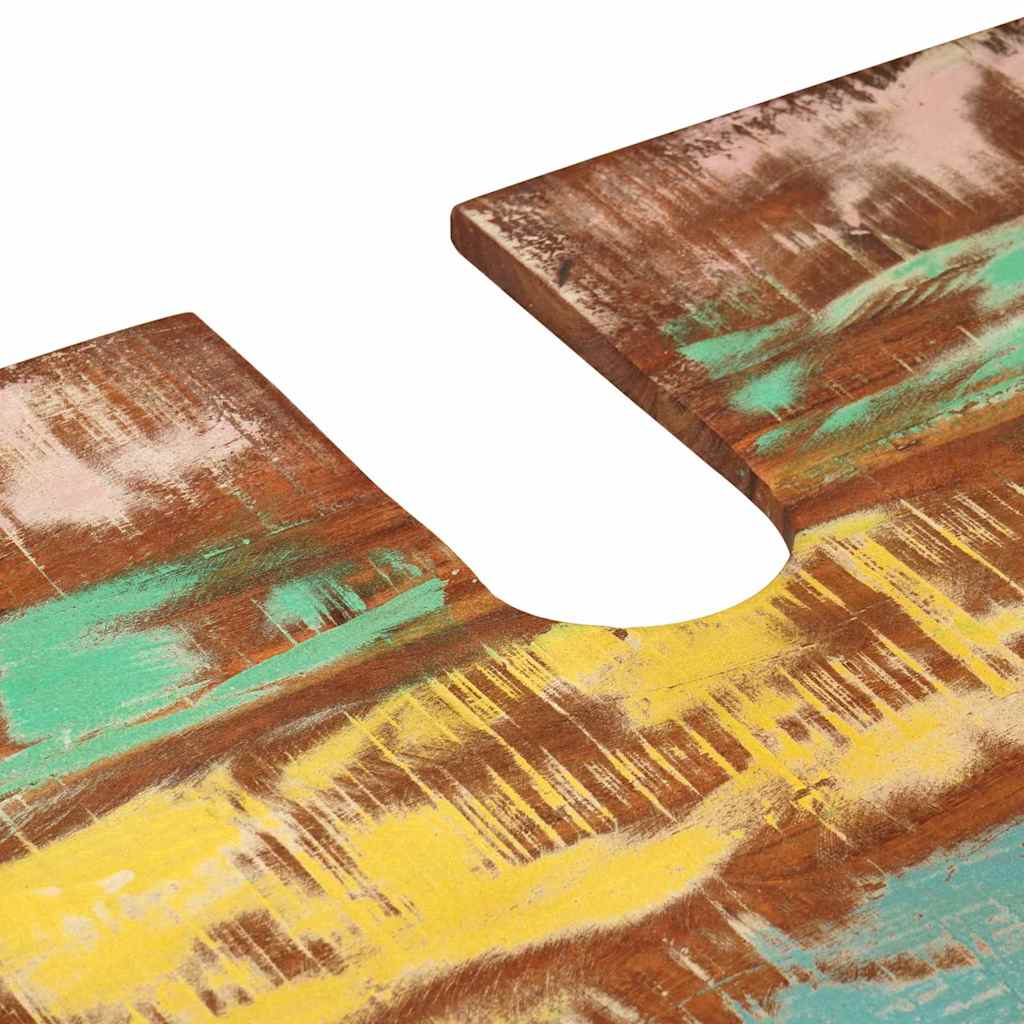 Waschbeckenunterschrank Mehrfarbig Massives upgecyceltes Holz