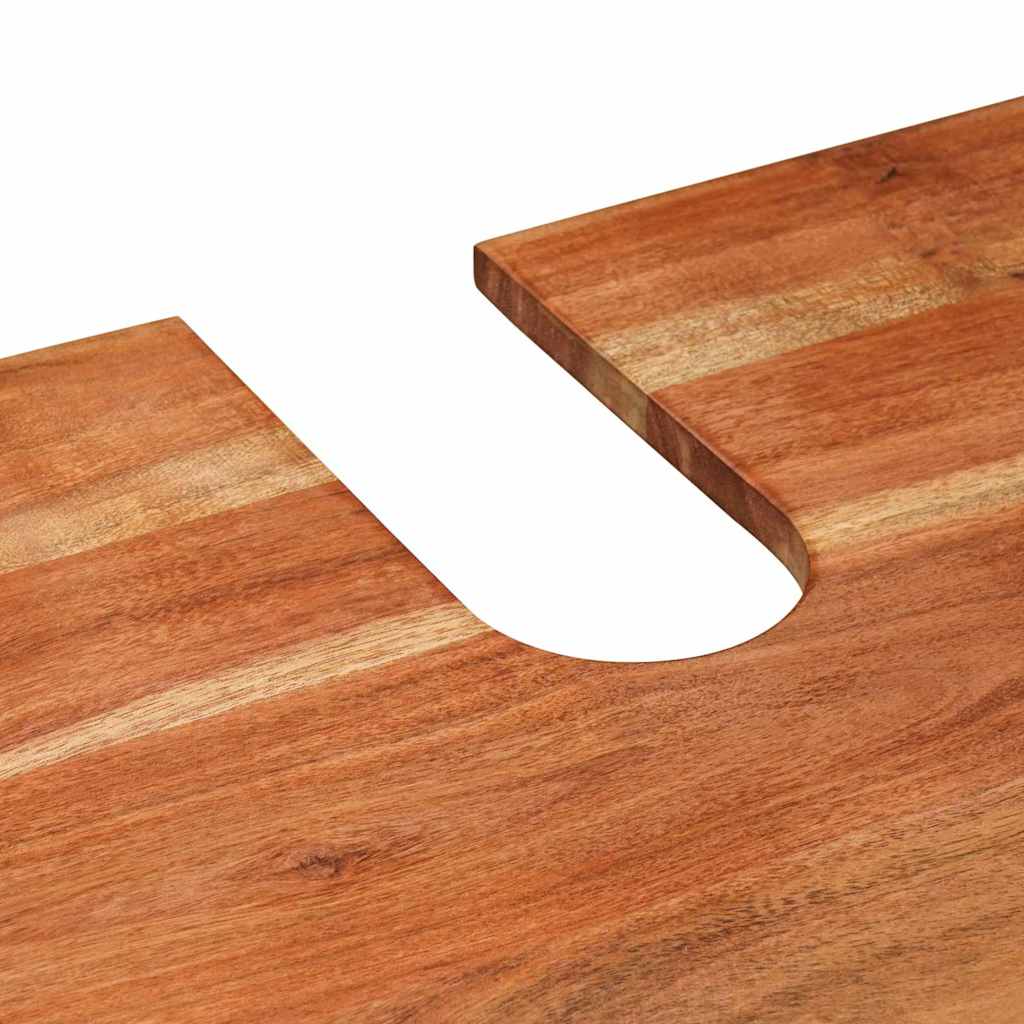 vidaXL Waschtischunterschrank Braun 71 x 33 x 58 cm Massivholz Akazie