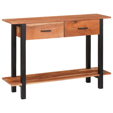 vidaXL Konsolentisch mit Schubladen Braun und Schwarz 110 x 30 x 75 cm