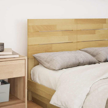 vidaXL Kopfteil 120 cm Massivholz Eiche