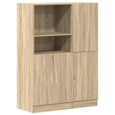 vidaXL 2-tlg. Küchenschrank-Set Sonoma-Eiche Holzwerkstoff