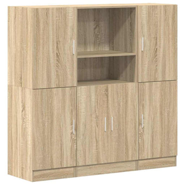 vidaXL Ensemble de 3 meubles de cuisine Chêne Sonoma Bois d'ingénierie