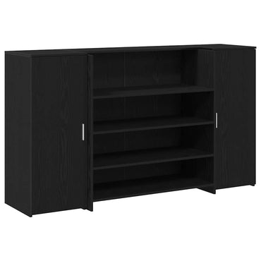 vidaXL Empfangstresen Schwarze Eiche 180 x 50 x 103,5 cm Holzwerkstoff