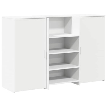 vidaXL Empfangstheke Weiß 155x50x103,5 cm Holzwerkstoff
