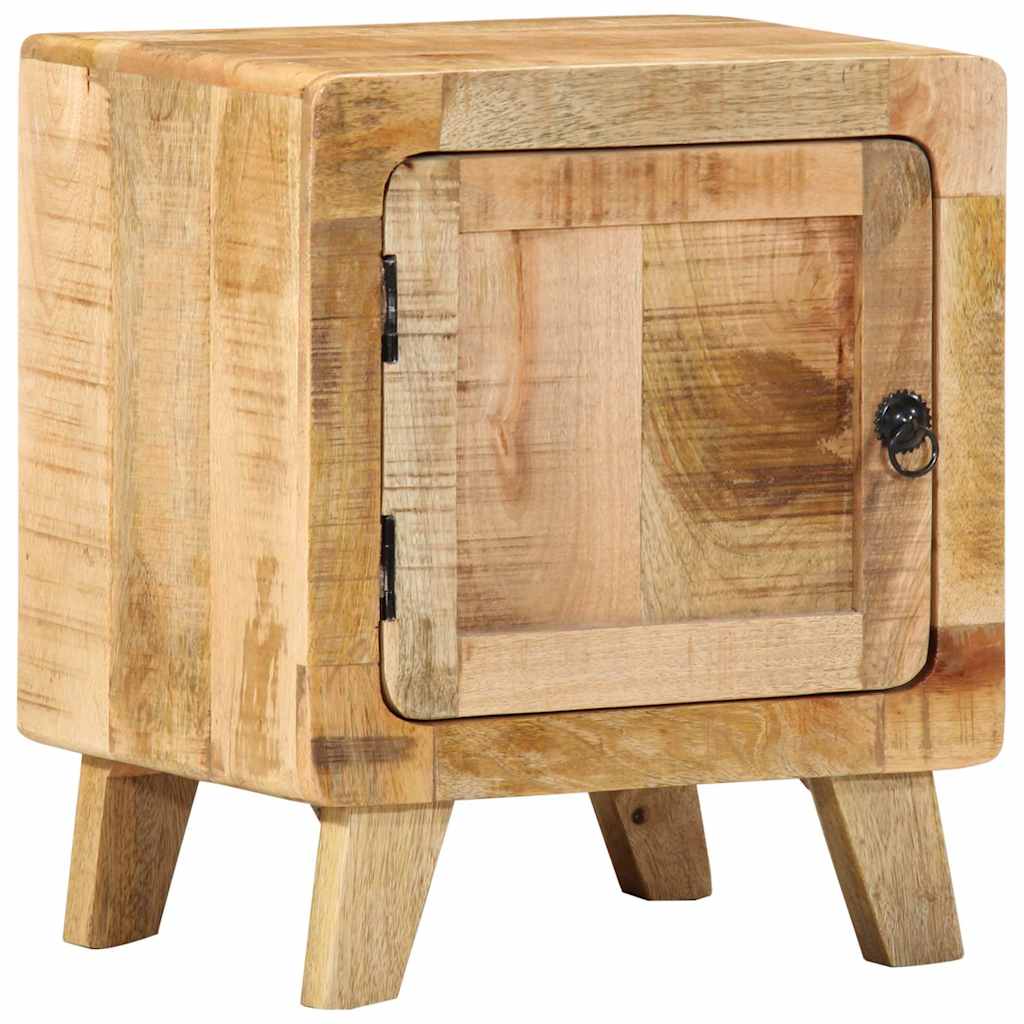 vidaXL Nachttisch 40x32x46 cm Raues Massivholz Mango