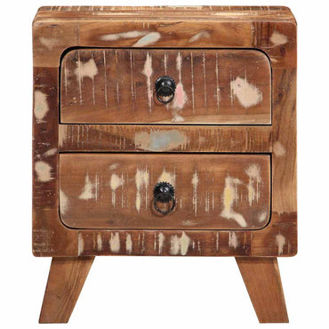 vidaXL Nachttisch 2 Stk. 40x32x46 cm Altholz Massiv