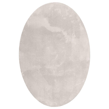 vidaXL Tapis de salon ovale HUARTE Sable 120 x 170 cm 100 % polyester