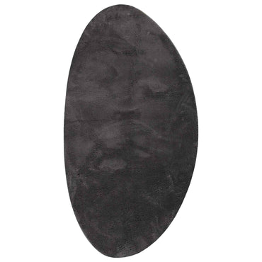 vidaXL Tapis à motifs HUARTE Anthracite 100 x 200 cm Polyester