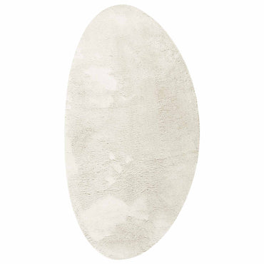 vidaXL Bereichsteppiche HUARTE Creme 80 x 150 cm Polyester