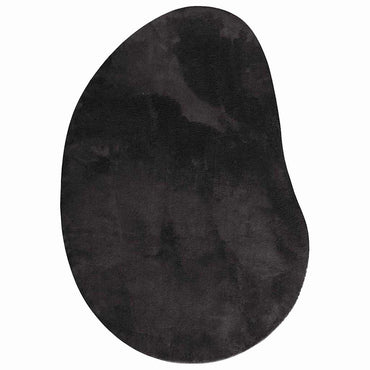 vidaXL Tapis d'appoint HUARTE Noir 100 x 200 cm Polyester